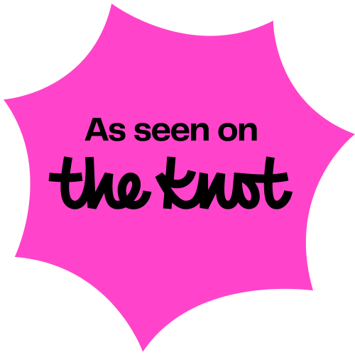 Badge titled: As Seen on The Knot